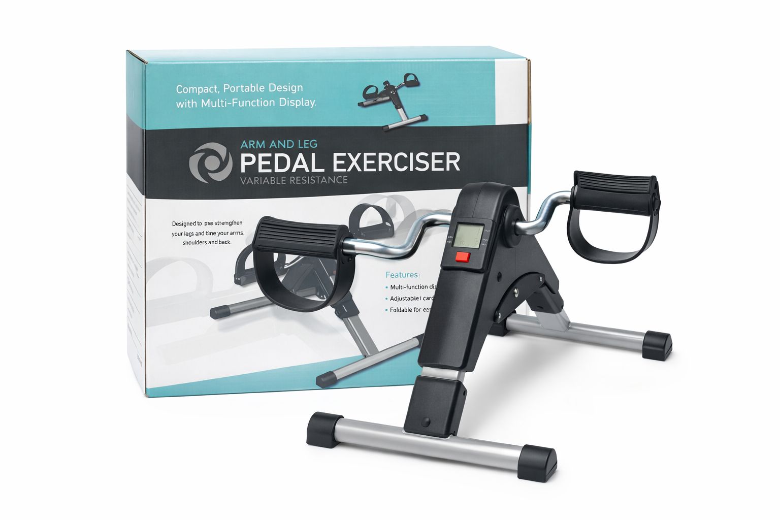 Mini Pedaltrainer klappbar für Zuhause Arm und Bein Training